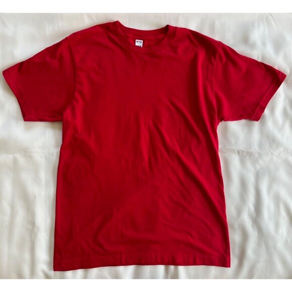 APPLE STORE Shirt Unisex Women's Red Mac Employee Short Sleeve Tee Blank M 2001 - Picture 2 of 12